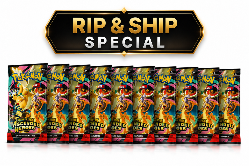 Ascended Heroes booster pack (RIP & SHIP SPECIAL)