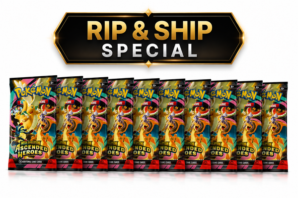Ascended Heroes booster pack (RIP & SHIP SPECIAL)
