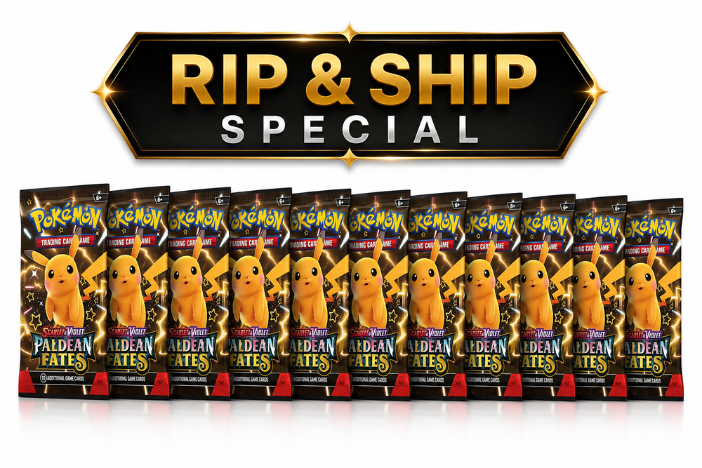 Paldean Fates booster packs (RIP & SHIP SPECIAL)