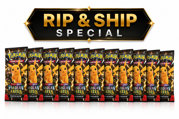 Paldean Fates booster packs (RIP & SHIP SPECIAL)