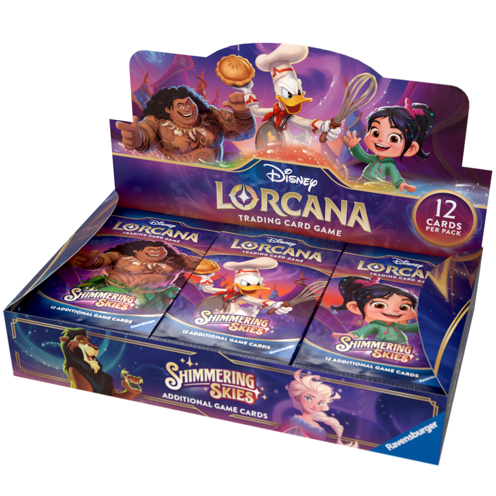 Disney Lorcana Shimmering Skies Booster Display