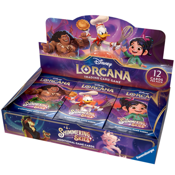 Disney Lorcana Shimmering Skies Booster Display